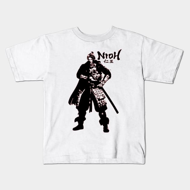 William Adams Nioh Kids T-Shirt by OtakuPapercraft